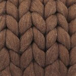 Square Cushion in Brown Coco Wool XXL