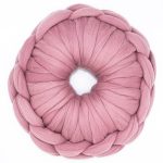 Donut Pink Mauve Wool Super Thick Cushion